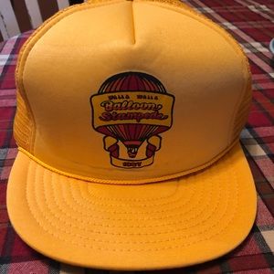 Yellow Hot Air Balloon Stampede Trucker Hat